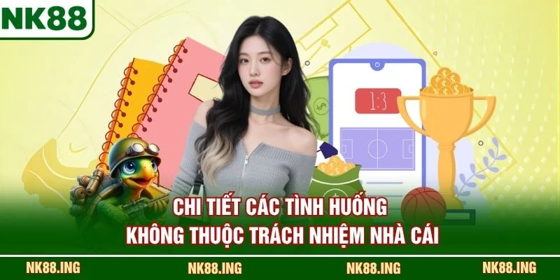 Chi tiết các tình huống không thuộc trách nhiệm nhà cái